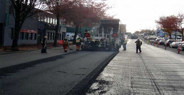 Nuevo asfalto en Vancouver