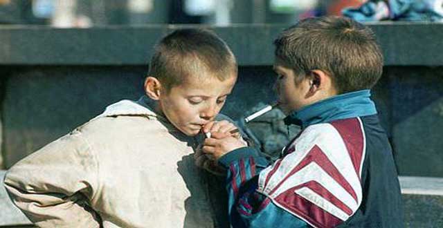 Tabaquismo infantil aumento